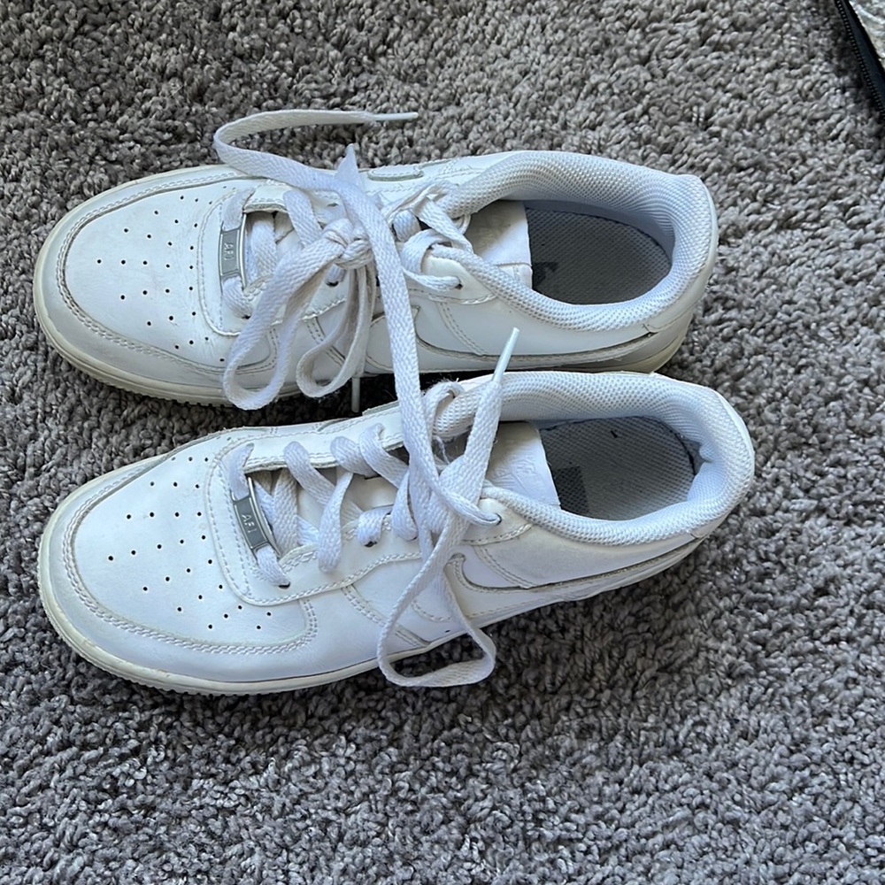 White Nike Airforces